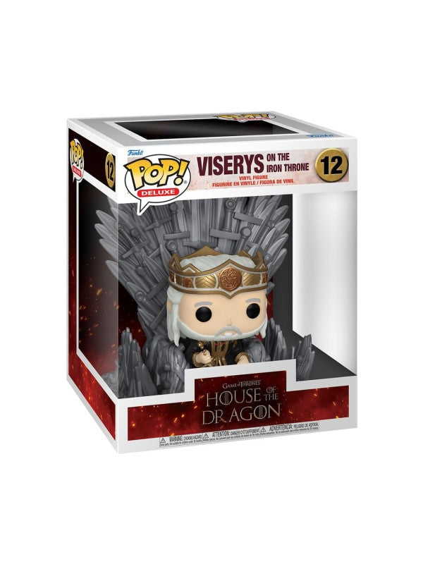 Funko POP! 12 Deluxe - Viserys on The Iron Throne - La Casa Del Dragón