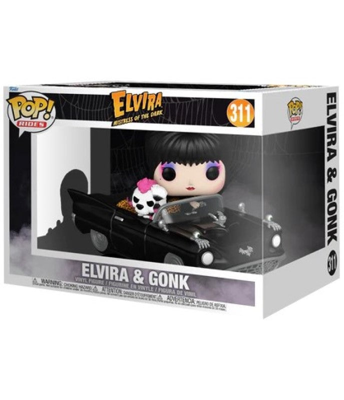 Funko POP! Ride 311 Deluxe - Elvira and Gonk with Macabre Mobile